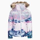 Giacca da snowboard per bambini ROXY Jet Ski SE Girl bianco brillante pyrennes
