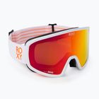 Occhiali da snowboard da donna ROXY Feenity Color Luxe bianco brillante/sonar ml rosso revo