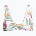 ROXY Beach Classics Top costume da bagno a triangolo allungato bianco brillante/floreale del paradiso