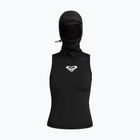 Gilet per muta da donna ROXY 2.0 mm Swell Series con cappuccio in neoprene nero vero