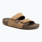 Quiksilver uomo Rivi Leather Double Adjust infradito tan 1
