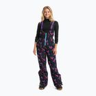 Pantaloni da snowboard donna ROXY X Rowley Insulated Bib true black darkreds floral