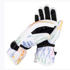 Guanti da snowboard da donna ROXY Jetty nero brillante bianco sapone
