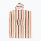 Poncho donna ROXY Stay Magical stampato a righe verde agave very vista
