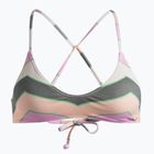 ROXY Vista Stripe Top costume da bagno strappy verde agave molto vista stripe