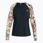 Donna nuoto manica lunga ROXY Lycra Stampato antracite palma canzone s