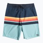 Pantaloncini da bagno da uomo Billabong All Day HTR Stripes OG blu