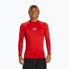 Quiksilver Saturn UPF50 uomo, manica lunga da nuoto rossa ad alto rischio