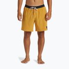 Pantaloncini da bagno Quiksilver Original Straight 17 senape da uomo