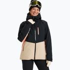 Giacca da snowboard da donna ROXY Peakside nero vero