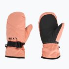 Guanti da snowboard per bambini ROXY Roxy Jetty Girl Solid Mitt rosa pesca