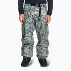Pantaloni da snowboard Quiksilver Snow Down Cargo da uomo in legno astratto con spray marino