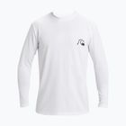 Maglia a maniche lunghe da nuoto uomo Quiksilver DNA Bubble Logo white