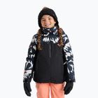 Giacca da snowboard per bambini ROXY Galaxy true black/big flower
