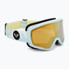 Maschera da snowboard per bambini ROXY Missy big flowers/clux ml light blue