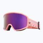 Maschera da snowboard da donna ROXY Izzy coral chic/clux ml l purple
