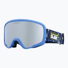 Maschera da snowboard junior Quiksilver Shredder 3D check/clux ml silver
