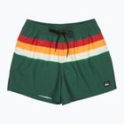 Pantaloncini da bagno uomo Quiksilver Everyday Printed Volley 15" forest outside stripe