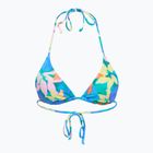 Top del costume da bagno Billabong Sol Searcher Multi Triangle aqua flowers