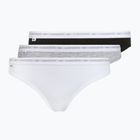 Slip da donna Lacoste 8F1338 3 paia black/white/silver chine