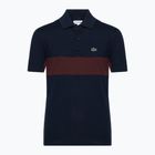 Polo Lacoste bambino PJ2479 blu navy-espresso