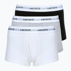 Lacoste boxer uomo 5H5150 3 paia nero/bianco/argento chine