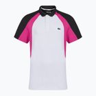 Polo Lacoste Tennis Uomo DH8963 bianco/malva nero