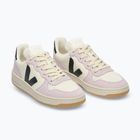 Scarpe da donna VEJA V-10 Prime Leather pure/black/parme