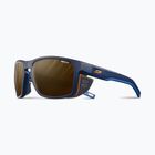 Occhiali da sole Julbo Shield Reactiv Polarized matt dark blue/orange