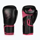 Guantoni da boxe adidas Hybrid 80 nero/rosa ADIH80
