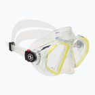 Maschera da snorkeling Aqualung Hawkeye trasparente/gialla