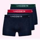Boxer Lacoste 5H3401 3 paia blu navy/verde/rosso/navy