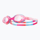 Occhialini da nuoto TYR Swimple Tie Dye Non-Mirrored rosa/rosa/bianco per bambini