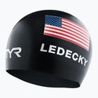 TYR Ledecky Cuffia in silicone nera