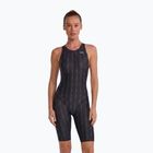 Costume da bagno intero donna TYR Fusion 2 Aerofit Shortjohn black