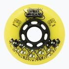 Ruote per pattini a rotelle FR Skates Street Invaders Wheels 80mm/84A X4 yellow/black