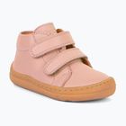 Scarpe Froddo First Step rosa per bambini a piedi nudi