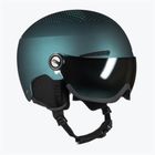 Alpina Arber Visor Q Lite casco da sci benzina/verde opaco