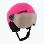 Casco da sci Alpina per bambini Zupo Visor Q-Lite rosa opaco