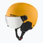 Casco da sci Alpina per bambini Zupo Visor Q-Lite bruciato/giallo opaco