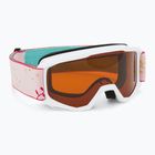 Occhiali da sci Alpina per bambini Piney white/ flower matt/ arancione