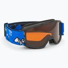 Occhiali da sci Alpina Piney per bambini nero/blu opaco/arancio