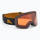 Occhiali da sci Alpina Ladis Q nero/ oro opaco/ oro