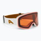 Occhiali da sci Alpina Ladis Q bianco/ oro opaco/ oro