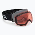 Maschera da sci Alpina Falera Mag Q-Lite black/glacier matt/silver/pink