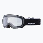 Maschera da sci Alpina Nakiska black matte/clear
