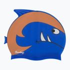 Fashy 3048 Cuffia da bagno per bambini stampata blu/marrone