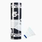 Talbot-Torro Tech 450 Premium Nylon Medium badminton shuttlecocks 6 pcs white.