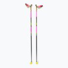 Bastone da sci di fondo LEKI PRC 750 rosa neon/giallo neon/nero