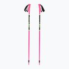 Bastoncini da sci LEKI Racing per bambini rosa neon/nero/giallo neon